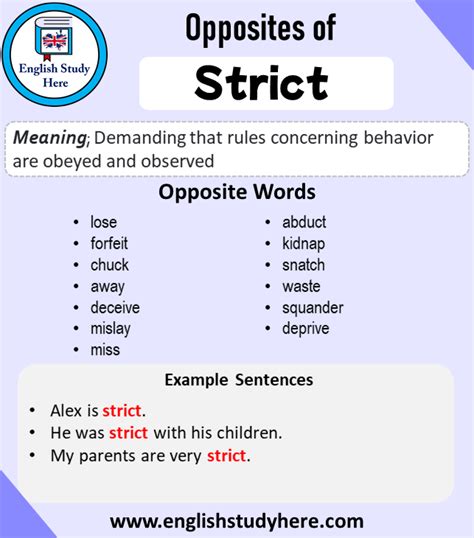 antonyms for strict|another word for strict.
